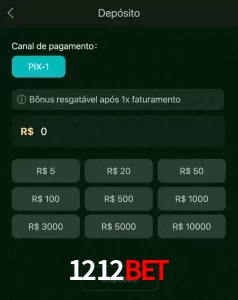 deposits 1212BET